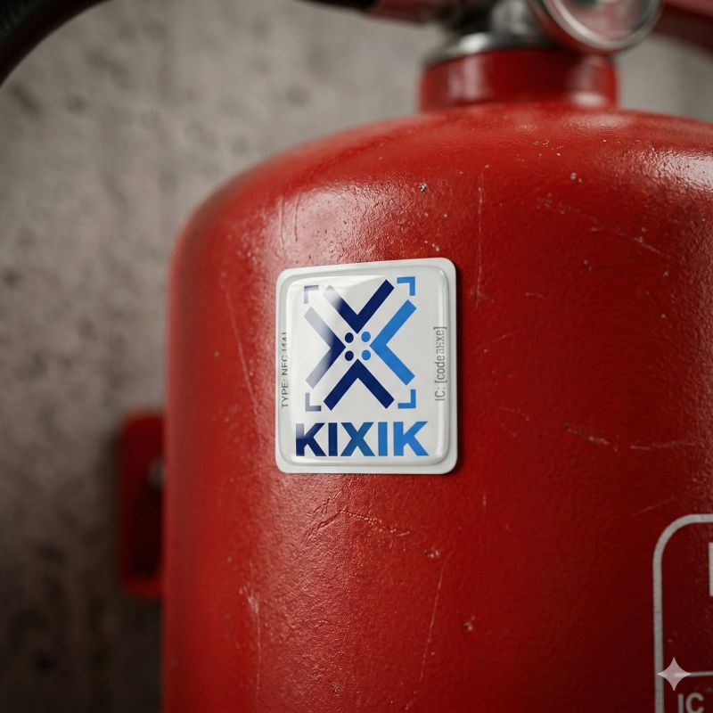 Fire safety equipment NFC tag